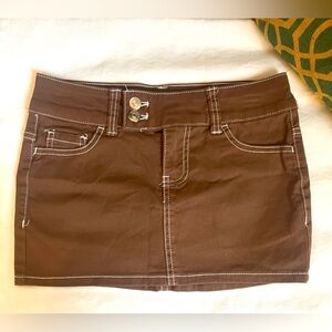 NWT-Divided By H&M brown mini skirt